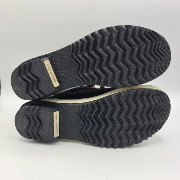 SOREL Tivoli Tweed Houndstooth Boots Size 5 Lace Up Waterproof Rain Snow - Picture 12 of 15